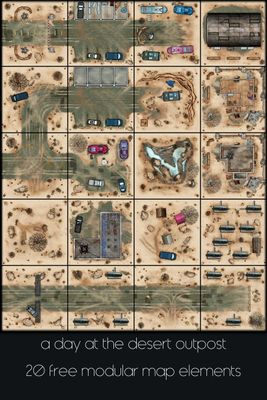 Carte 1005, carte de JDR — battlemap pour Roll20 et Foundry VTT
