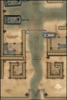 Carte 1039, carte de JDR — battlemap pour Roll20 et Foundry VTT