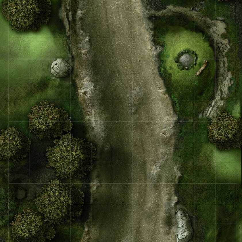 Carte 104, carte de JDR — battlemap pour Roll20 et Foundry VTT