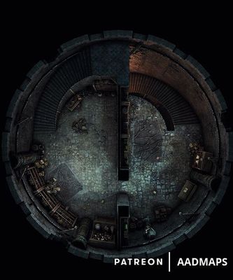 Carte 1074, carte de JDR — battlemap pour Roll20 et Foundry VTT