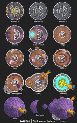 Carte 1077, carte de JDR — battlemap pour Roll20 et Foundry VTT