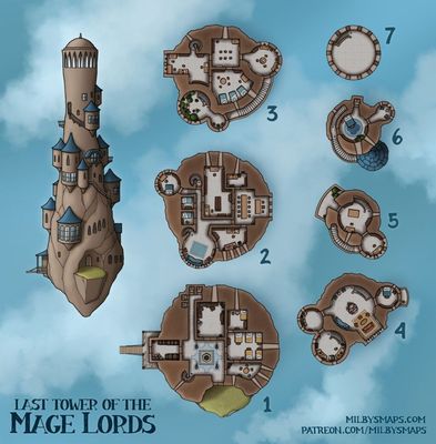 Carte 1093, carte de JDR — battlemap pour Roll20 et Foundry VTT