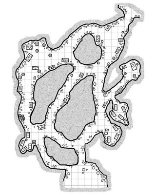 Carte 1105, carte de JDR — battlemap pour Roll20 et Foundry VTT