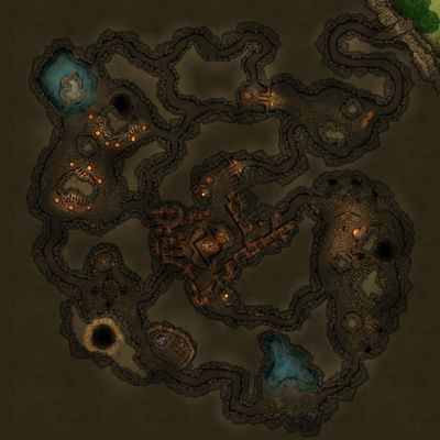 Carte 1107, carte de JDR — battlemap pour Roll20 et Foundry VTT
