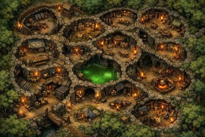 Carte 1108, carte de JDR — battlemap pour Roll20 et Foundry VTT