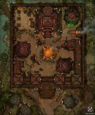 Carte 1123, carte de JDR — battlemap pour Roll20 et Foundry VTT