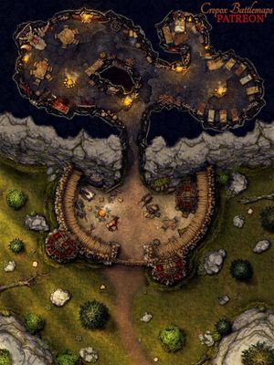 Carte 1127, carte de JDR — battlemap pour Roll20 et Foundry VTT