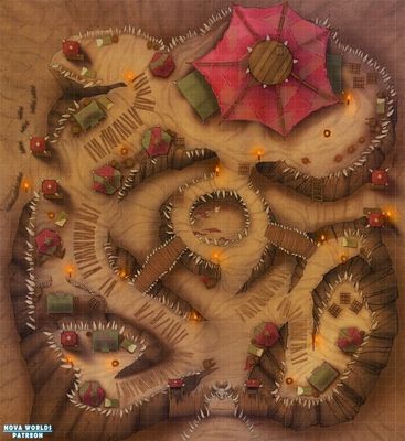 Carte 1129, carte de JDR — battlemap pour Roll20 et Foundry VTT