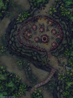 Carte 1133, carte de JDR — battlemap pour Roll20 et Foundry VTT