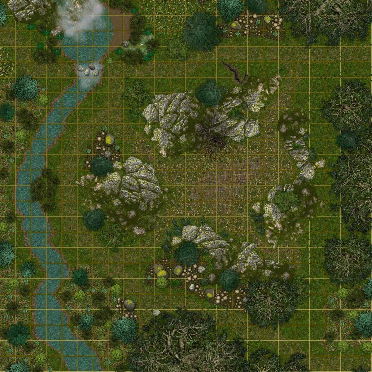 Carte 114, carte de JDR — battlemap pour Roll20 et Foundry VTT