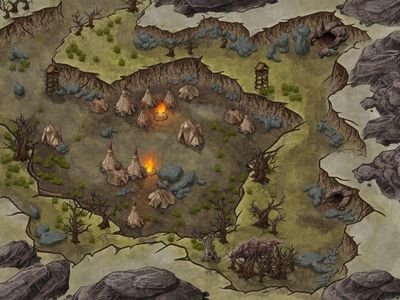 Carte 1146, carte de JDR — battlemap pour Roll20 et Foundry VTT