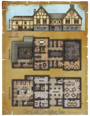 Carte 1151, carte de JDR — battlemap pour Roll20 et Foundry VTT