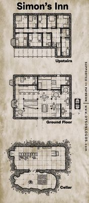 Carte 1152, carte de JDR — battlemap pour Roll20 et Foundry VTT