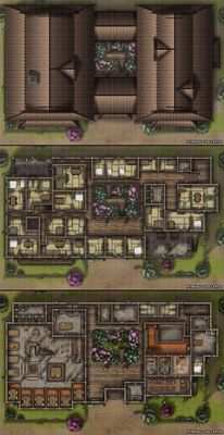 Carte 1155, carte de JDR — battlemap pour Roll20 et Foundry VTT