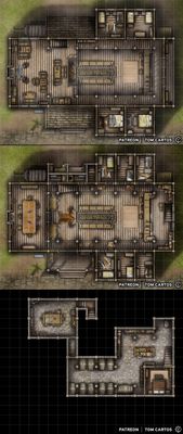 Carte 1157, carte de JDR — battlemap pour Roll20 et Foundry VTT