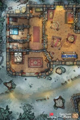 Carte 1160, carte de JDR — battlemap pour Roll20 et Foundry VTT