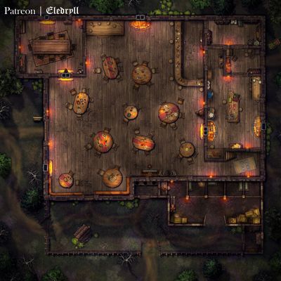 Carte 1162, carte de JDR — battlemap pour Roll20 et Foundry VTT