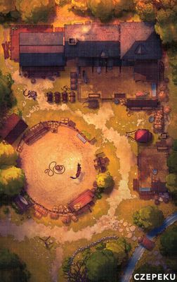 Carte 1170, carte de JDR — battlemap pour Roll20 et Foundry VTT