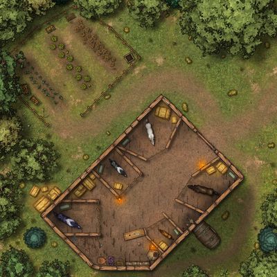 Carte 1174, carte de JDR — battlemap pour Roll20 et Foundry VTT