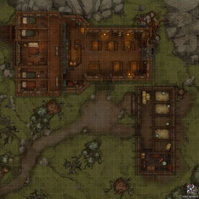 Carte 1177, carte de JDR — battlemap pour Roll20 et Foundry VTT