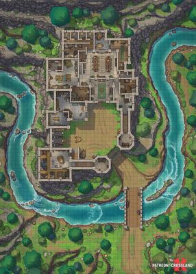 Carte 1180, carte de JDR — battlemap pour Roll20 et Foundry VTT