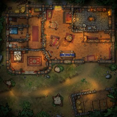 Carte 1183, carte de JDR — battlemap pour Roll20 et Foundry VTT