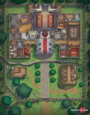 Carte 1186, carte de JDR — battlemap pour Roll20 et Foundry VTT