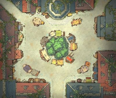 Carte 1191, carte de JDR — battlemap pour Roll20 et Foundry VTT