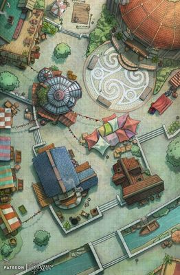 Carte 1194, carte de JDR — battlemap pour Roll20 et Foundry VTT