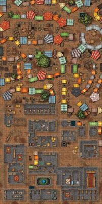 Carte 1197, carte de JDR — battlemap pour Roll20 et Foundry VTT