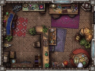 Carte 1199, carte de JDR — battlemap pour Roll20 et Foundry VTT