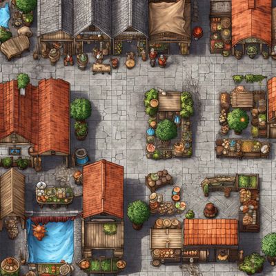 Carte 1200, carte de JDR — battlemap pour Roll20 et Foundry VTT