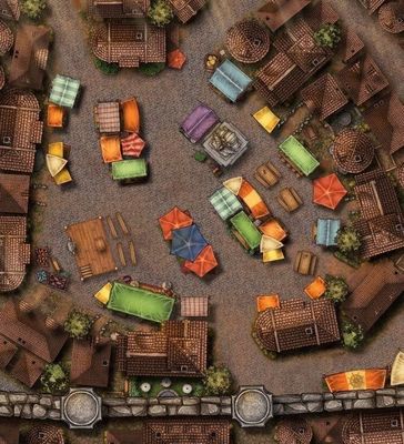 Carte 1201, carte de JDR — battlemap pour Roll20 et Foundry VTT