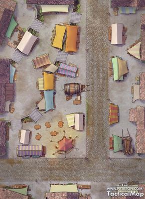 Carte 1204, carte de JDR — battlemap pour Roll20 et Foundry VTT