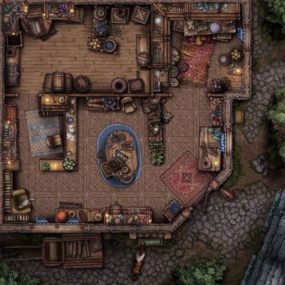 Carte 1205, carte de JDR — battlemap pour Roll20 et Foundry VTT
