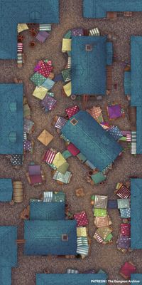 Carte 1206, carte de JDR — battlemap pour Roll20 et Foundry VTT