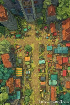 Carte 1207, carte de JDR — battlemap pour Roll20 et Foundry VTT