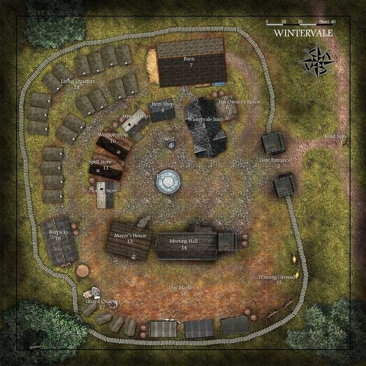 Carte 122, carte de JDR — battlemap pour Roll20 et Foundry VTT