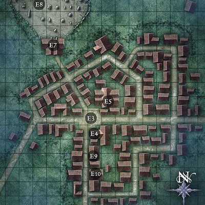 Carte 124, carte de JDR — battlemap pour Roll20 et Foundry VTT