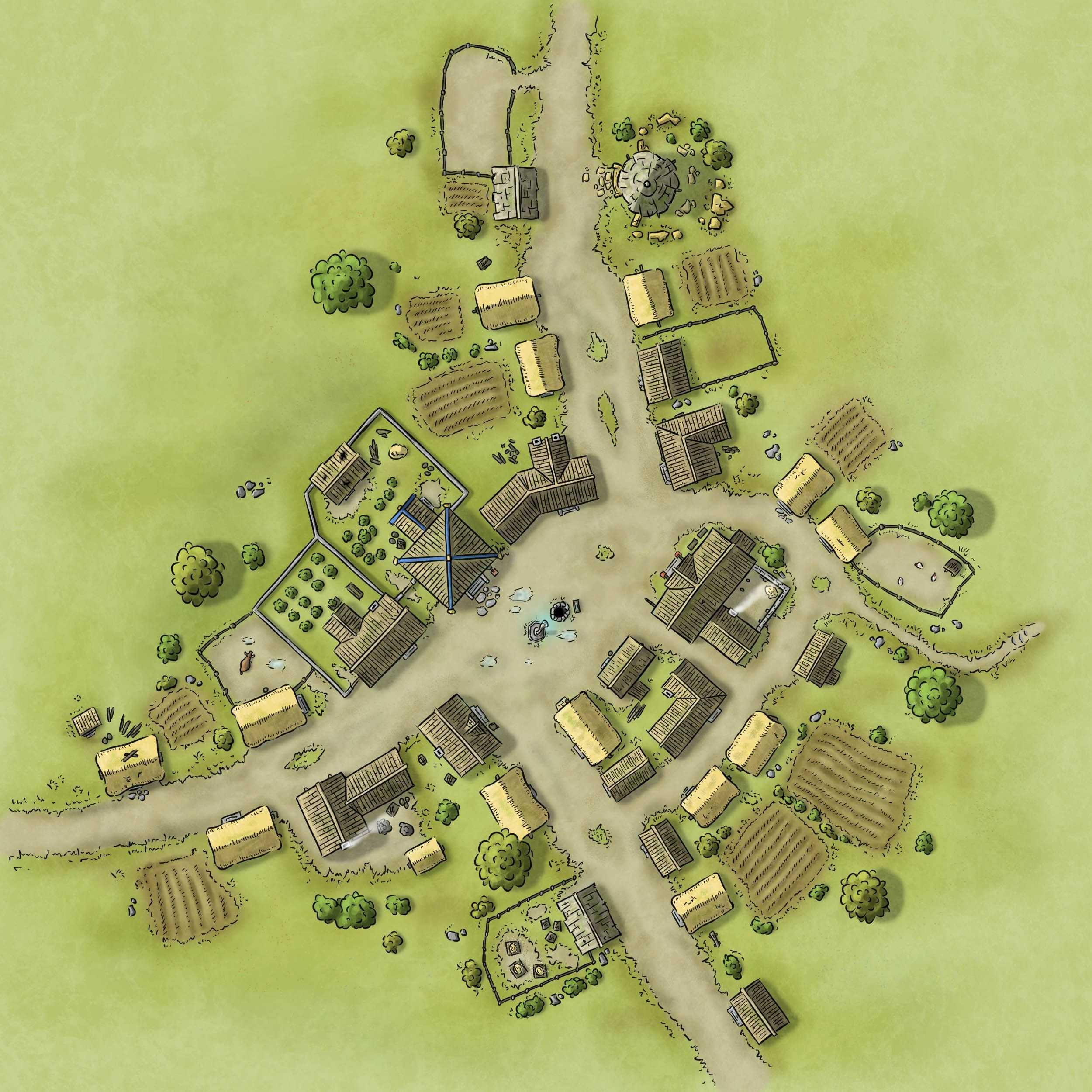 Carte 127, carte de JDR — battlemap pour Roll20 et Foundry VTT
