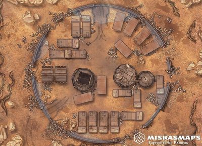 Carte 1283, carte de JDR — battlemap pour Roll20 et Foundry VTT