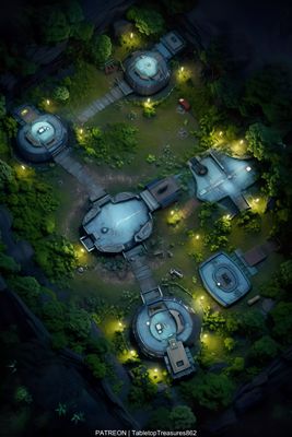 Carte 1312, carte de JDR — battlemap pour Roll20 et Foundry VTT