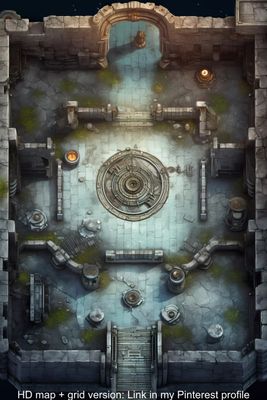 Carte 1318, carte de JDR — battlemap pour Roll20 et Foundry VTT