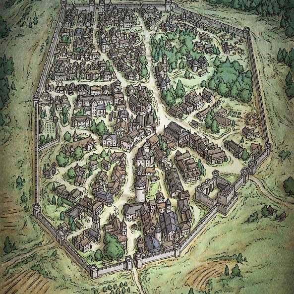 Carte 132, carte de JDR — battlemap pour Roll20 et Foundry VTT