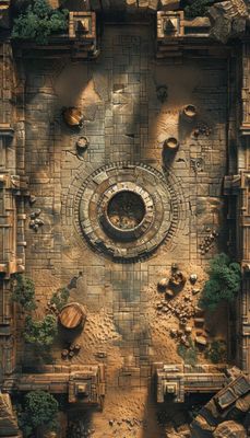Carte 1327, carte de JDR — battlemap pour Roll20 et Foundry VTT