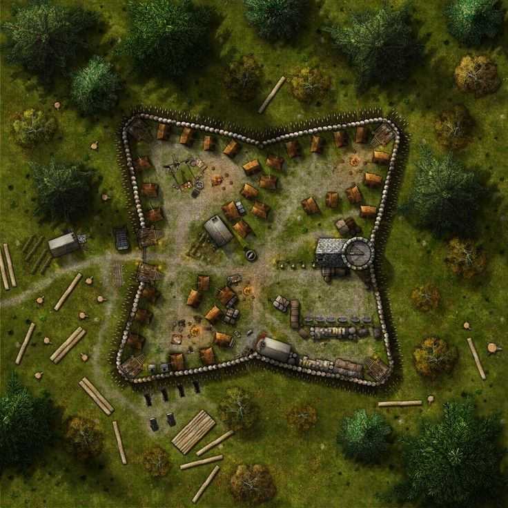 Carte 133, carte de JDR — battlemap pour Roll20 et Foundry VTT