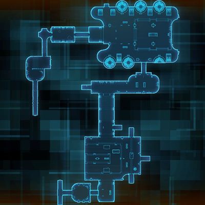 Carte 1408, carte de JDR — battlemap pour Roll20 et Foundry VTT