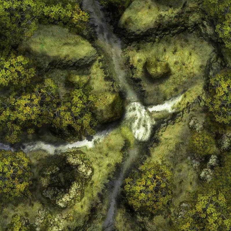 Carte 145, carte de JDR — battlemap pour Roll20 et Foundry VTT