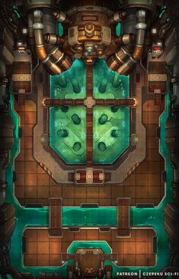 Carte 1480, carte de JDR — battlemap pour Roll20 et Foundry VTT