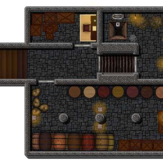 Carte 151, carte de JDR — battlemap pour Roll20 et Foundry VTT